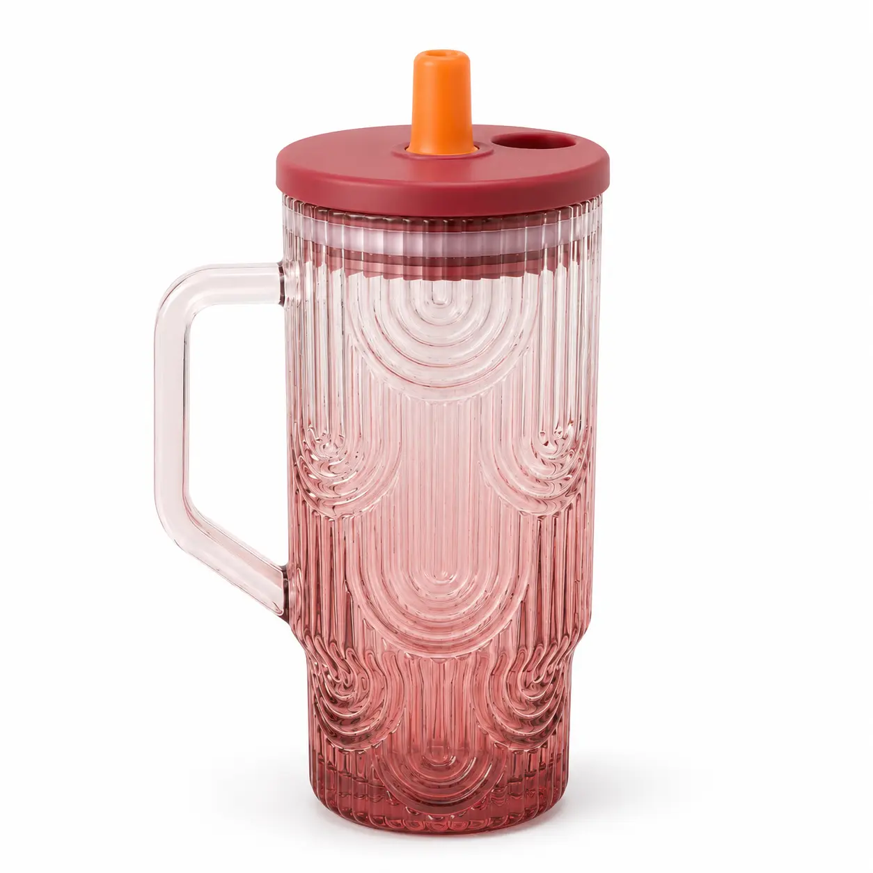 Premium Glass Sipper Tumbler with Handle